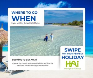 When and Where to Go? Our Holiday Swiper Left for No Right for Maybe